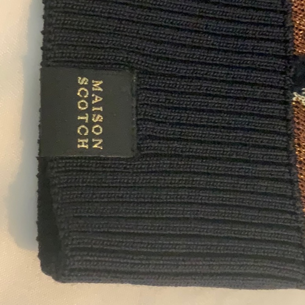 Scotch And Soda Metallic Print Sweater Size L - image 4